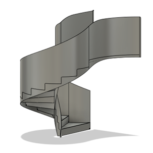 Modèle 3D escalier